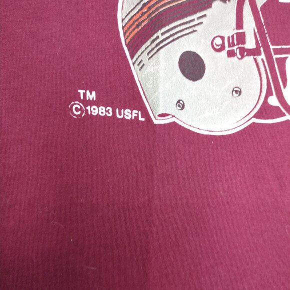 Vintage 1983 Jacksonville Bulls Football T-Shirt XL Sportswear USFL - Picture 4 of 4